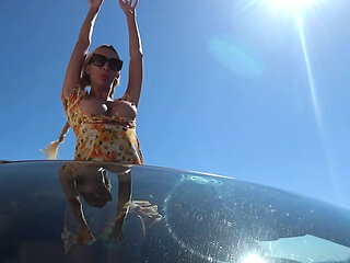 Anita Blanche Squirting Like a Cow in My Car 4K
