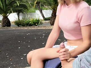 Public Handjob Gone Wrong - Almost Caught!