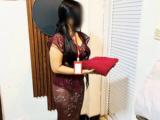 Hotel Waitress Kebaya Merah (girl Trapped by Hotel Guest)