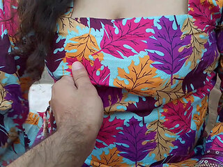 My Indian husband fucks me outside in the day time - desi wife and husband sex