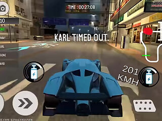 Girlfriend living alone at home on moonlight night