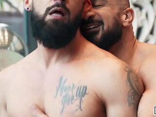 MEN - Justin Jett Makes Marco Napoli Open His Mouth Wide And Fucks His Face Until He Cums All Over Him