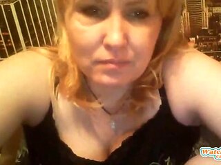 Webcam curvy mature milf in black lingerie - She is live at WatchBBWcams.com: Porn