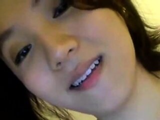 Asian Crossdresser Masturbates with Sex Toy