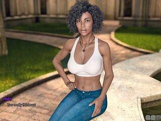 Summer Breeze stars in an animated visual novel about virtual sex and steamy adventures