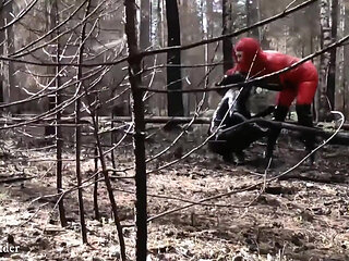 Latex Rubber Humiliation Outdoor