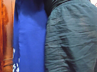 Indonesian Girl Has Sex in the Kitchen with Stepbrother