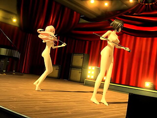 Meiko &amp_ Luka Colorful x Sexy Project diva nude mod