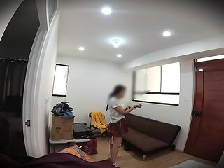 amiga de la universidad le gusta follar todos los d&iacute_as CAMARA ESPIA REAL