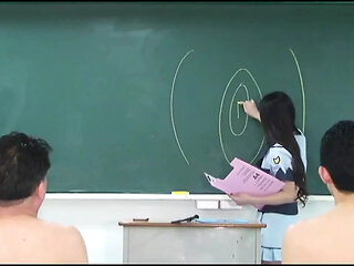 Female Instructor at the Pussy and Anus Licking Training School Shows Her Pussy to Slaves so They Can Learn Its Anatomy