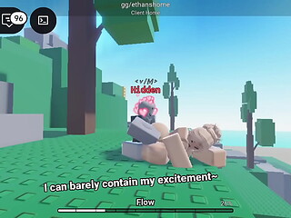 Pounding Her Juicy Ass Deep in Roblox - Intense Public Creampie Thrusts with Hottie Gamer Girl