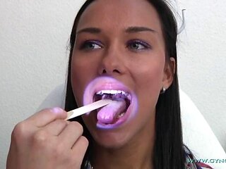 Brunette slut medical exam female doctor