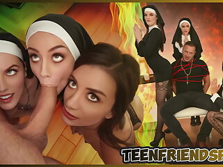 Three Horny Nuns Fuck the Devil From Inside