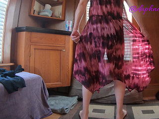 Daphne Dancing Silly in the Sunlight by the Windows