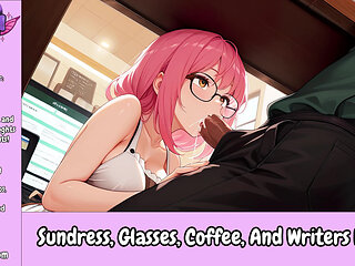 Sundress, Glasses, Coffee and Writer's Block - Erotic Audio Roleplay
