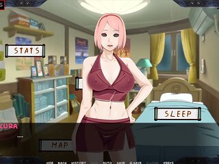 Super naughty Sakura and Hinata training session by Loveskysan69