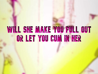 JOI Your First Time Fucking a Shemale Will She Let You Cum Inside Her or Not