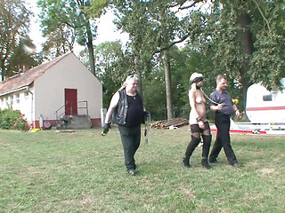BDSM - Slave Girl Gets Humiliated, Whipped, and Fucked in Chains