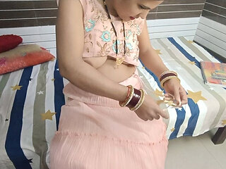 Pooja Bhabhi Is Having Sex with Her Husband's Friend in Her Room and Taking His Thick Dick in Her Pussy