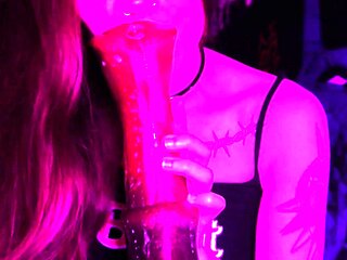 Bondage fetish solo toying hussy