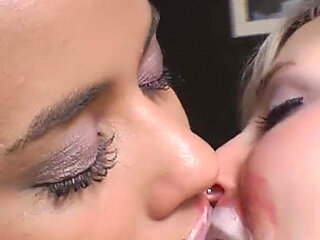 Lesbian Sweet Hot Kisses