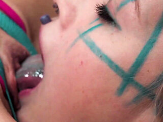 Lesbian BDSM Strap on Sex Pussy Anal and Whipping