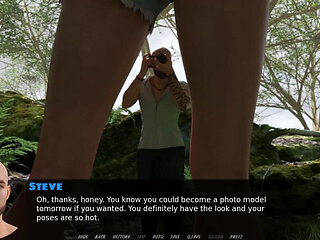 Exciting games: a husband takes sexy photos of his wife in a bikini in the nature ep 12