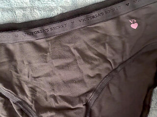 Cum on wife's panties 20