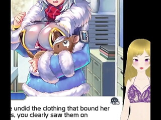 Anime girl getting her big tits fondled and lactating