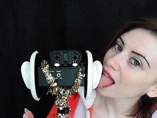 Jodie Marie ASMR Mrs Claus Ear licking & Kisses Video