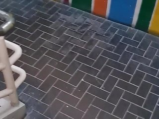 Risky Sex-asian Fuck in Public Fire Exit in Mall