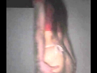 Spreading my butt in the bathroom for big black cock
