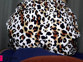 POV Assjob Lap Dance in Sexy Leopard Shorts