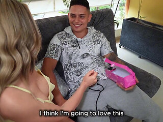 The Delivery Man Brings Me His Delicious and Big Cock for Dessert - Ambar Prada