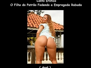 Conto Er&oacute_tico -  Filho do Patr&atilde_o Fodendo a Empregada Rabuda