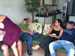 Friendly Visit Turns Into Wild Sex with a Slut!