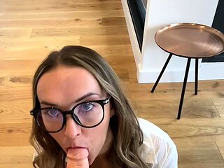 Amateur blonde vanessa cage gives pov blowjob