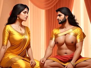 Passionate Indian housewife gets turned on by her office manager