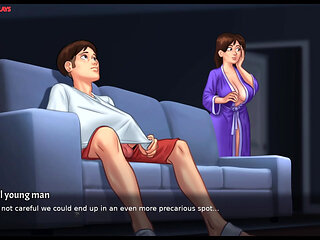 Summertime Saga Part 25 By DarkCookie - MILF Stepmom Helps Pervert Masturbate, MILF Pussy Fingering