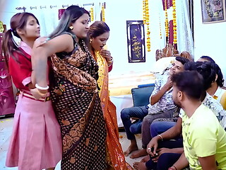 Desi Horny Step Mom Teaches Her Step Daughter How to Fuck for Very 1st Time with Desi Style GangBang Full Movie