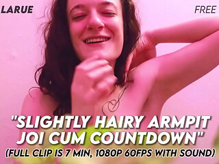 Worship my slightly hairy armpits
