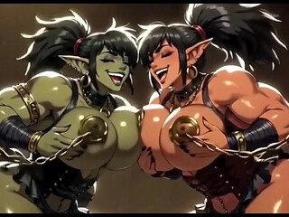 Funny Boobs with Demons, Ai Animation