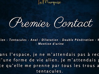Premier Contact - French audio porn alien