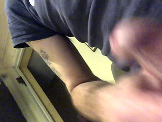 A handjob of my cock with a smooth and fat spit !? ...