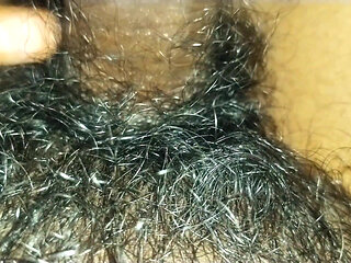 Indian hairy cock masterbate in night.