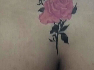 Indian Wife with Fake Tattoo Hot Mom