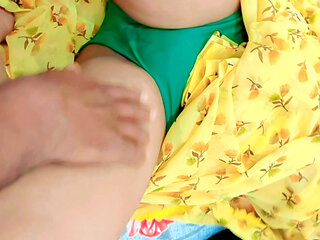 Hot and sexy desi indian wife fucked with devar when her husband was outside from home