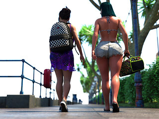 Fiona Convincing Me To Not Fuck Her Younger Teenager Roommate Girl On The Way to Beach