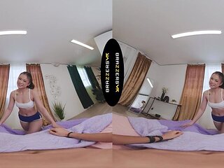 BRAZZERS VR - Witness Lulu Chu Shag Her Customer In The Gym Before She Comebacks To Fellate Your Shaft