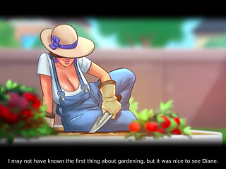 Summertime saga gameplay Part 2. Big boobs Diane, Jenny's ass